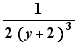 1/(2(y+2)³)