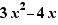 3x²-4x