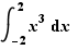 ∫ _-2 ^2 x³ d(x)