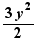 3y²/2