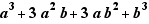 a³+3a²b+3ab²+b³