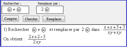 Une recherche avec modèle