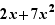 2x+7x²