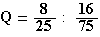 Q=8/25:16/75